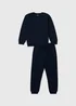 Boys Navy Sweatshirt & Jogger Set (7-15yrs) - Age 7 Years Image 1