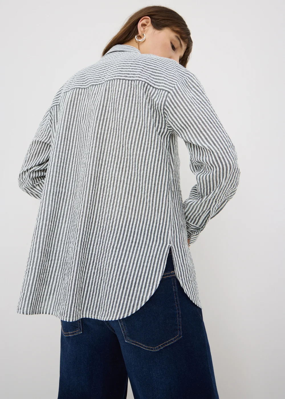Black Stripe Seersucker Shirt - 26 Image 3