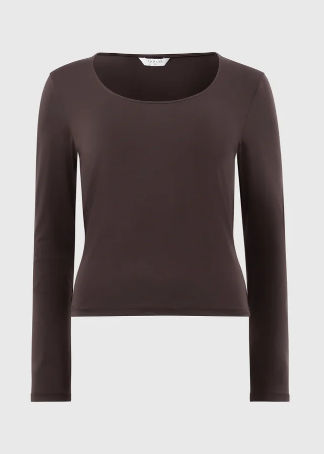 Chocolate Soft Scoop Long Sleeve T-Shirt