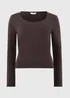 Chocolate Soft Scoop Long Sleeve T-Shirt - Size 20 Image 1