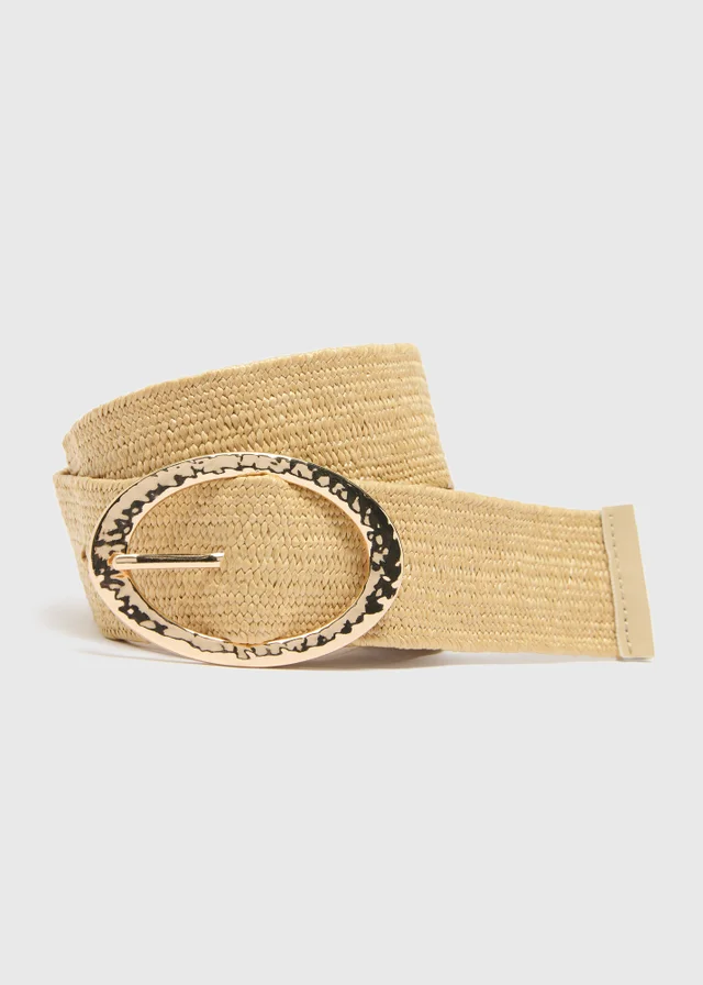 Natural Raffia Belt