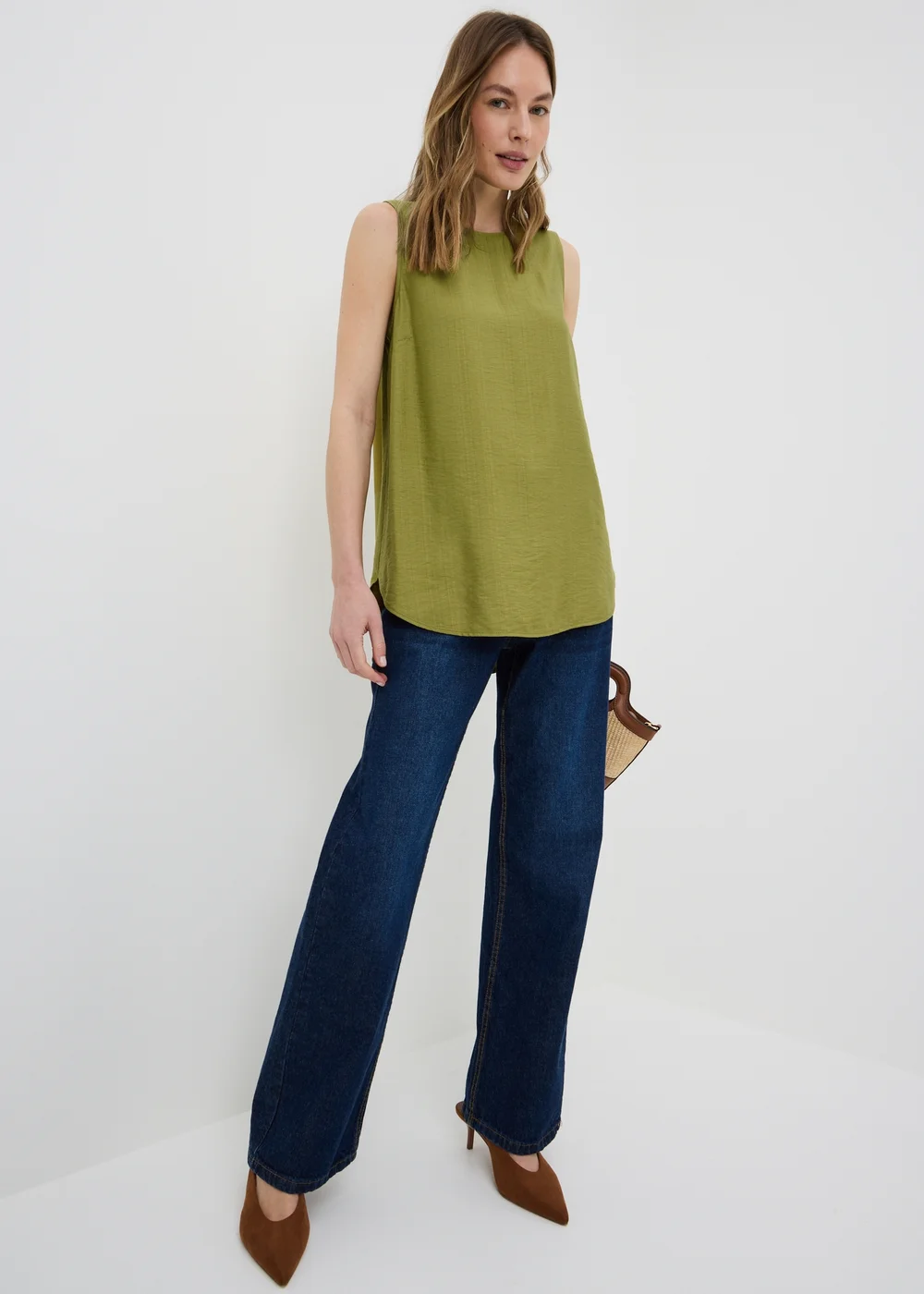 Khaki Vest Top - 10 Image 1