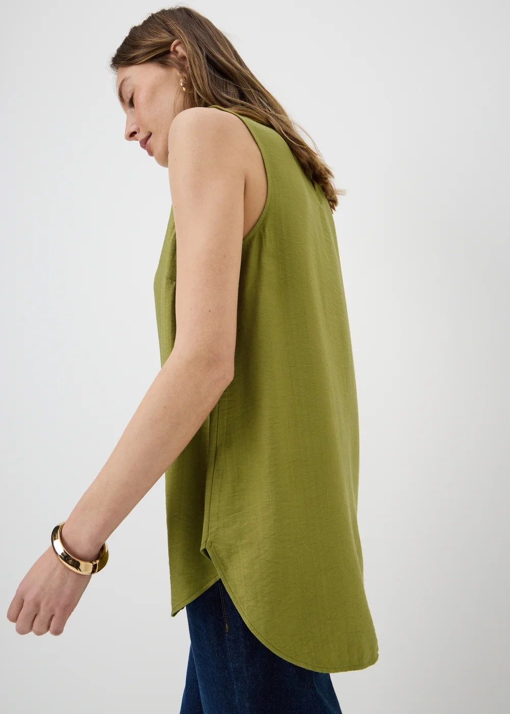 Khaki Vest Top - 10 Image 2