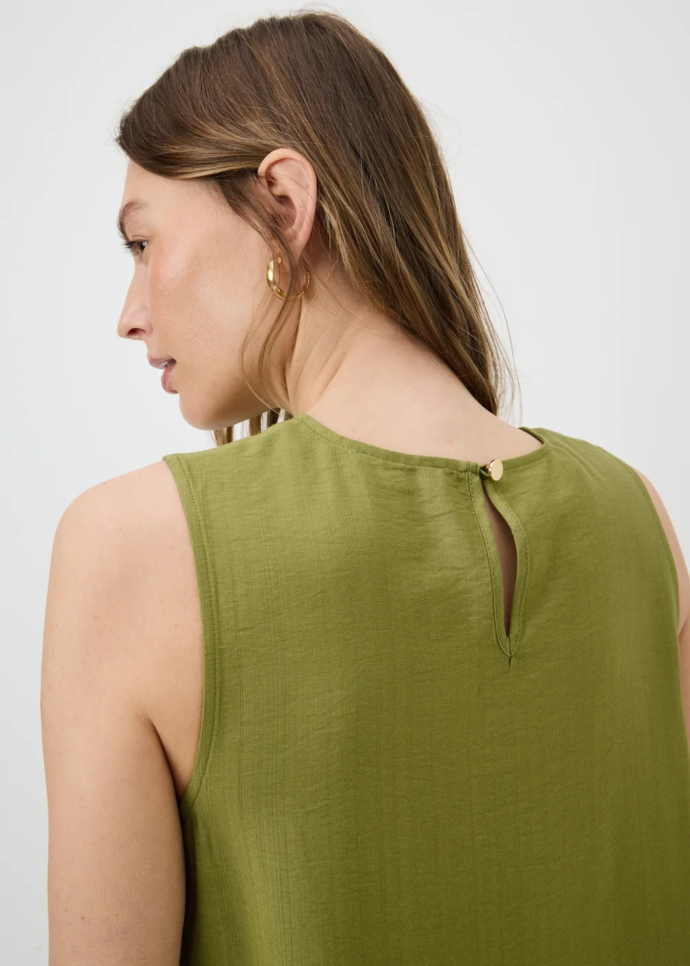Khaki Vest Top - 10 Image 3