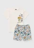 Star Wars Boys Cream Print Short Pyjama Set (5-13yrs) - 5 Yrs Image 1