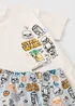 Star Wars Boys Cream Print Short Pyjama Set (5-13yrs) - 5 Yrs Image 2