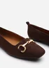 Where's That From Kira Brown Suede Flat Pumps - Size 7 Image 5