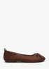 Wheres That From Cassia Brown Suede Faux Fur Fluffy Slippers - Size 5 Image 2