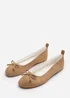 Wheres That From Cassia Camel Suede Faux Fur Fluffy Slippers - Size 3 Image 3