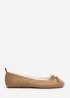 Wheres That From Cassia Camel Suede Faux Fur Fluffy Slippers - Size 3 Image 2