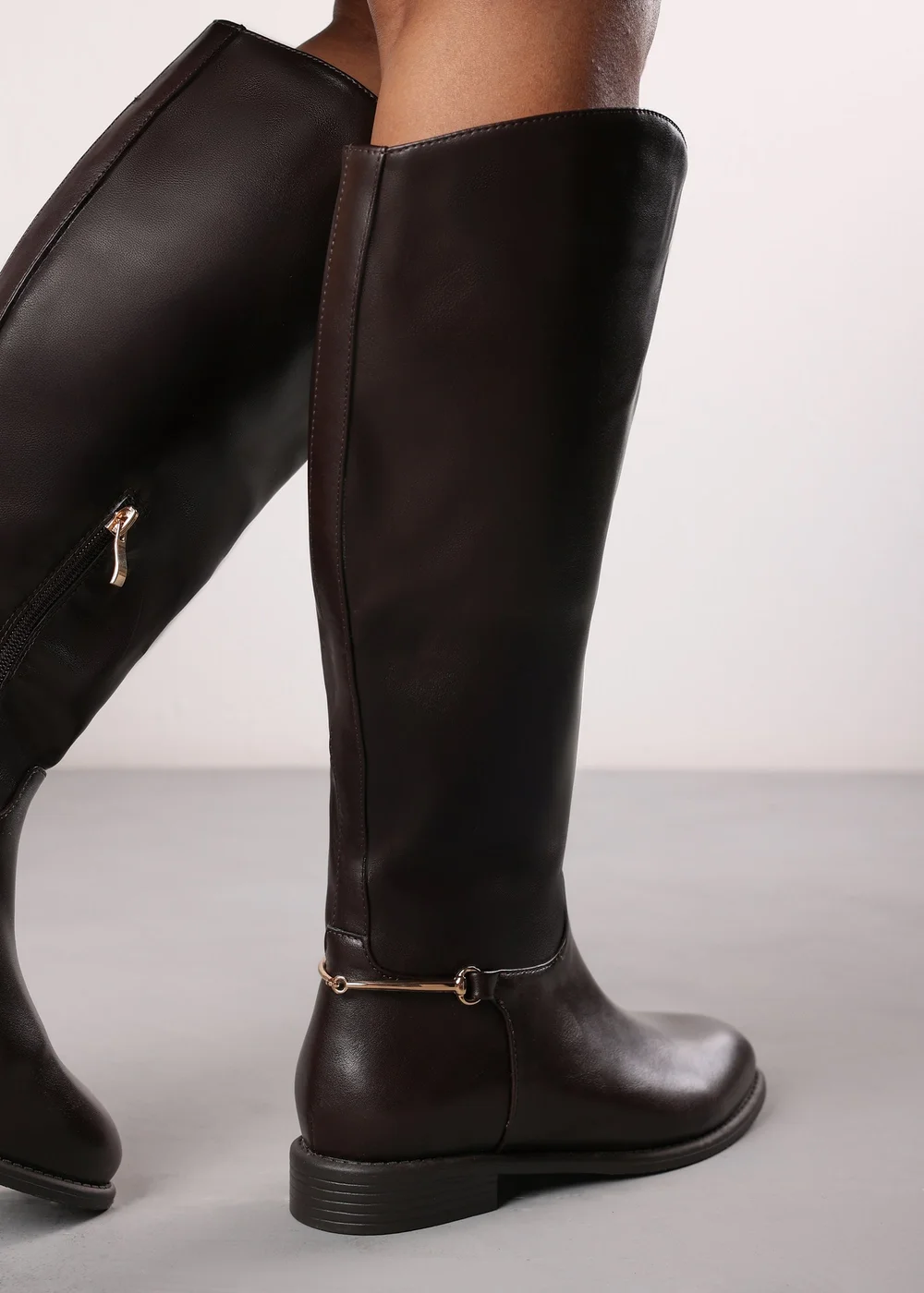 Where's That From Monroe Dark Brown Knee High Boots - 3 Image 6