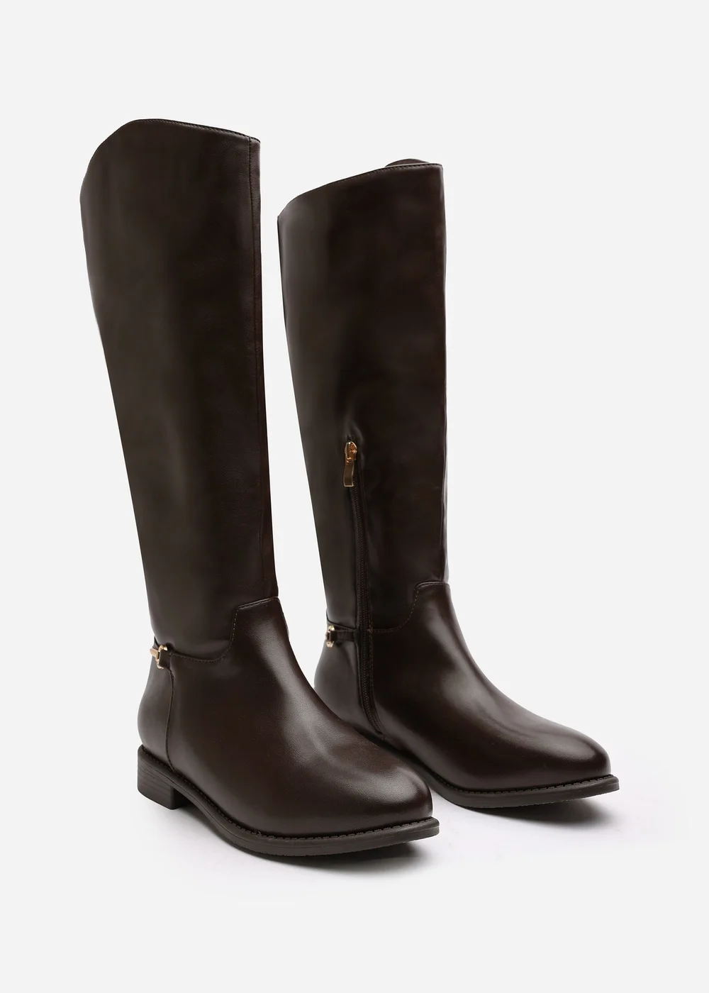 Where's That From Monroe Dark Brown Knee High Boots - 3 Image 4