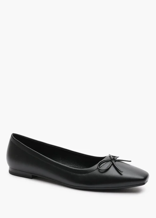 Where's That From Lauren Black PU Flat Pumps - Size 7 Image 3