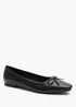 Where's That From Lauren Black PU Flat Pumps - Size 7 Image 3