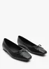Where's That From Lauren Black PU Flat Pumps - Size 7 Image 4