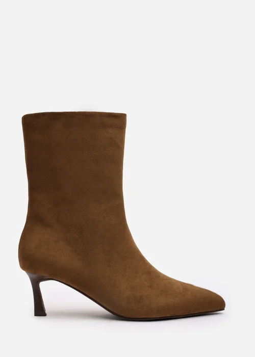 Where's That From Nyla Khaki PU Ankle Heeled Boots - 8 Image 1