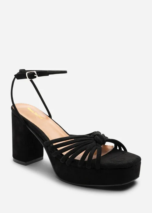 Wheres That From Bronte Black Suede Platform Sandals - Size 8 Image 4
