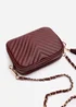 Where’s That From Ange Dark Brown Quilted Crossbody Bag - Size 4 Image 5