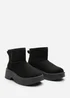 Where's That From Darcy Black PU Platform Ankle Boots - Size 7 Image 4