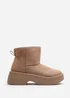 Where's That From Darcy Camel PU Platform Ankle Boots - Size 4 Image 2