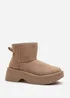 Where's That From Darcy Camel PU Platform Ankle Boots - Size 4 Image 3