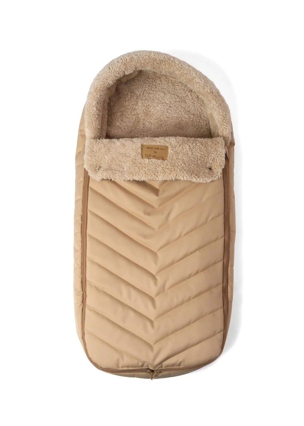 Clair de Lune Snug Footmuff Beige - One Size Image 1