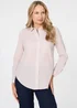 Izabel London Beige Striped Long Sleeve Shirt - 14 Image 1