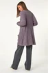 Roman Ash Popcorn Textured Longline Cardigan - Size 14 Image 3