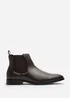 Where's That From Mason Dark Brown Mens Chelsea Ankle Boots - Size 11 Image 2