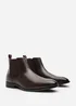 Where's That From Mason Dark Brown Mens Chelsea Ankle Boots - Size 11 Image 3