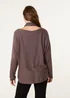 Blue Vanilla Brown Scarf Cut & Sew 2in1 Jumper - One Size Image 5