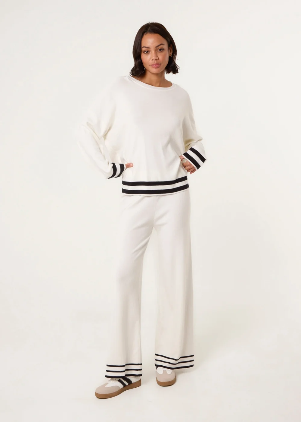 Blue Vanilla Ivory Contrast Colour Co-ord -Set - Size 14-16 Image 1