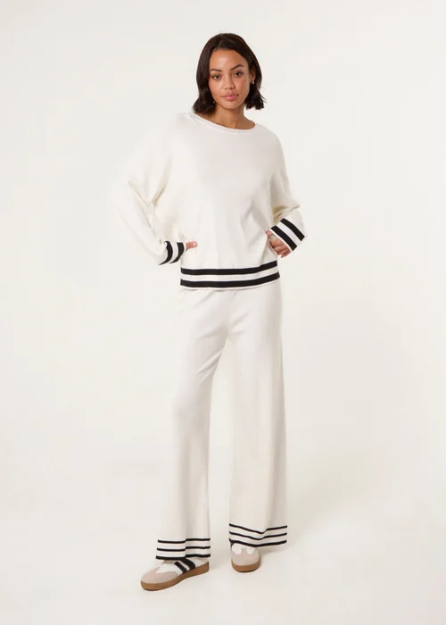 Blue Vanilla Ivory Contrast Colour Co-ord -Set - Size 14-16 Image 1