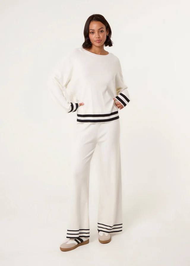 Blue Vanilla Ivory Contrast Colour Co-ord -Set