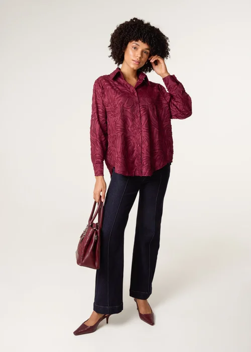 Blue Vanilla Red Burnact Oversized Shirt - Small/Medium Image 2