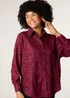 Blue Vanilla Red Burnact Oversized Shirt - Small/Medium Image 1