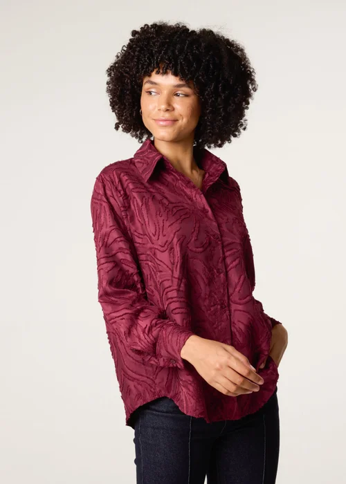 Blue Vanilla Red Burnact Oversized Shirt - Small/Medium Image 3