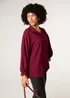 Blue Vanilla Burgundy Diamante Shirt - One Size Image 2