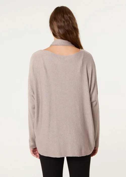 Blue Vanilla Beige Scarf Cut And Sew 2in1 Jumper - One Size Image 4