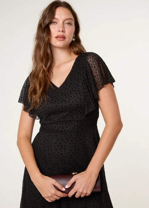 Blue Vanilla Black Flippy Sleeve Flared Mini Dress - XL Image 2