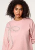 Blue Vanilla Pink Diamante And Pearl Bow Knit Jumper - Small/Medium Image 3