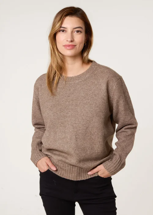 Blue Vanilla Brown Jumper With Open Back Bow Tie - Size 14-16 Image 2