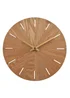 Interval Brown Wooden Wall Clock 30cm - 30cm Image 1