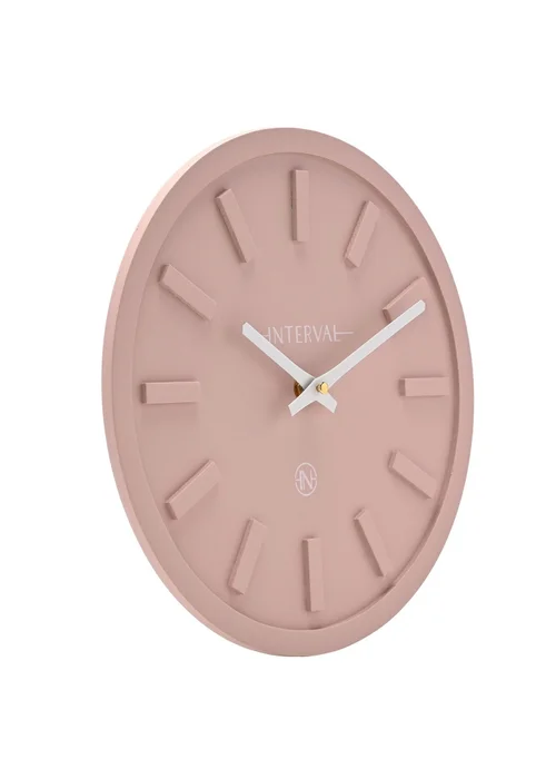 Interval Minimalist Wall Clock 30cm Pink - 30cm Image 2