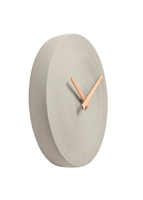 Interval Cement Grey Wall Clock 28cm - One Size Image 2