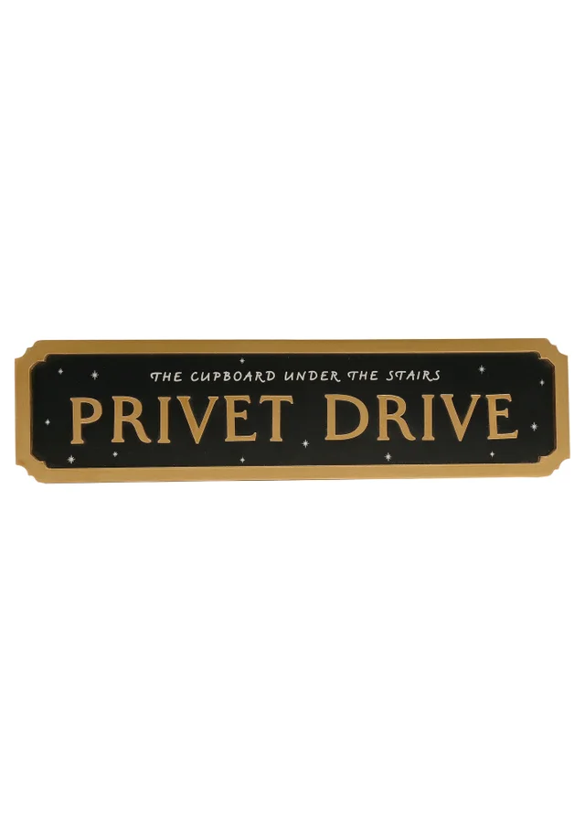 Harry Potter Warner Bros Alumni Black Street Sign Privet Drive