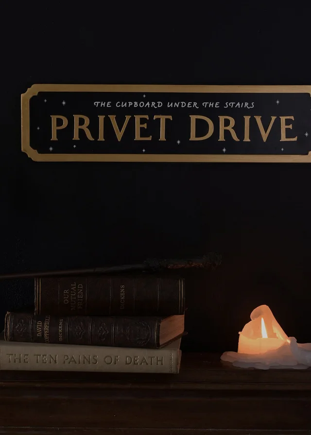 Harry Potter Warner Bros Alumni Black Street Sign Privet Drive