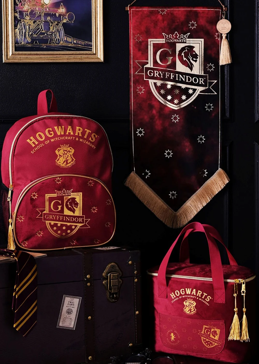 Harry Potter Warner Bros Alumni Red Backpack Gryffindor - One Size Image 2