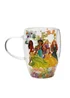 Disney Pastel Princess Floral Decorative Multi-coloured Glass Mug Multi Princess - One Size Image 2