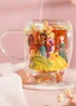 Disney Pastel Princess Floral Decorative Multi-coloured Glass Mug Multi Princess - One Size Image 1